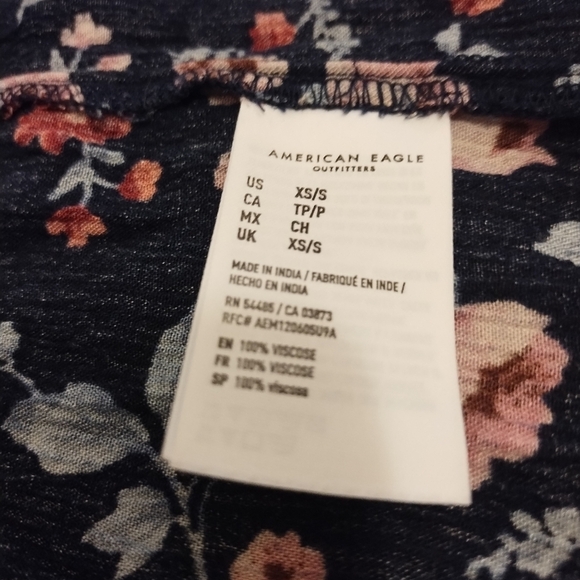 American eagles outfitters women's floral open front kamodo size xs/s - Picture 5 of 9